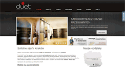 Desktop Screenshot of duet-szafy.pl