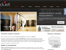 Tablet Screenshot of duet-szafy.pl